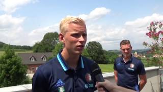 Feyenoord in Oostenrijk  interview Woudenberg en Dammers [upl. by Eilyk]