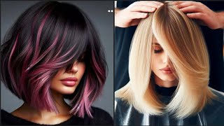 Top 30 Stacked Bob Haircuts andHairstyles with Bangs For WomenTrending In 2024 [upl. by Aneekal]