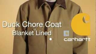 C001 Carhartt Duck Chore Coat  Blanket Lined [upl. by Lorette615]