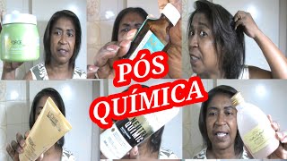 PÓS QUIMICA Cuidados com cabelo 4c alisado cabeloalisado crespaalisada tratamentocapilar loreal [upl. by Eemiaj]