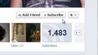 How to Add A Subscribe  Follow Button on Facebook  Allow Facebook Fans to Subscribe to Me [upl. by Ahsyla]