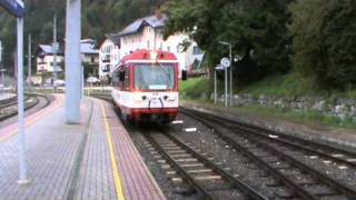 SLB Salzburger LokalBahn Narrow Gauge Train at Zell am SeeAustria [upl. by Anekahs]