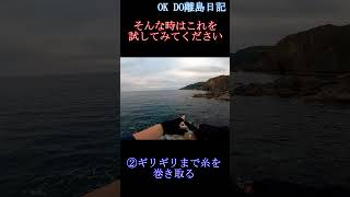 根がかり外し方 Shorts OK DO離島日記（原住民） [upl. by Kinson]