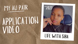 My Au Pair Application Video South African YouTuber [upl. by Nnylassej]