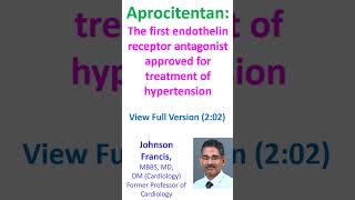 Aprocitentan The First Endothelin Receptor Antagonist Approved for Treatment of Hypertension [upl. by Nnylkcaj]