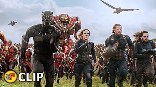 Battle of Wakanda  Outriders Attack Scene  Avengers Infinity War 2018 IMAX Movie Clip HD 4K [upl. by Ennaeiluj252]