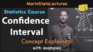 Confidence Interval Concept Explained  Statistics Tutorial 7  MarinStatsLectures [upl. by Ahsen343]