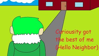 Curiosity got the best of me Hello neighbor song animated [upl. by Eslud]