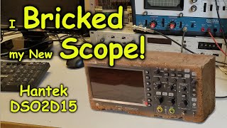 Bricked Hantek DSO2D15 Oscilloscope  Fix or Return [upl. by Lehpar854]