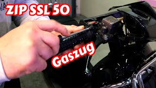 Gaszug tauschen Roller Piaggio ZIP SSL 50 [upl. by Nedmac609]