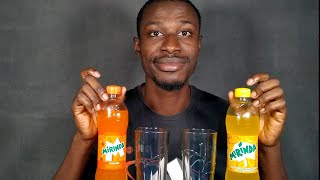 ASMR DRINKING  MIRINDA PINEAPPLE FLAVOUR AND MIRINDA ORANGE FLAVOUR ASMR SODA DRINKING [upl. by Nwahsuq]