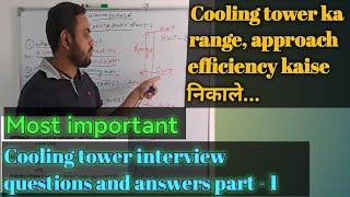 top HVAC cooling tower interview questions and answers what is cooling tower [upl. by Eerak]