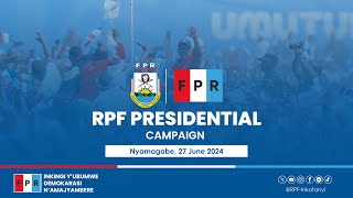 RPF Presidential Campaign  Nyamagabe 27June 2024 [upl. by Llohcin]