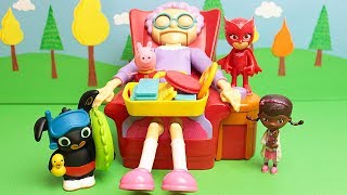 NON SVEGLIARE la NONNA  Bing e Gufetta sfidano Dottie e Peppa Pig a GREEDY GRANNY Challenge [upl. by Josy]