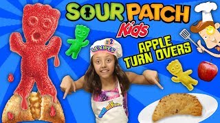 LEXIs SOUR PATCH GUMMY BAKED APPLE PIE SNACK FUNnel V Fam Cooking Recipe Pt 2 [upl. by Zemaj]