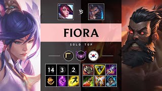 Fiora Top vs Udyr Quadra Kill Legendary  KR Master Patch 1416 [upl. by Akym]