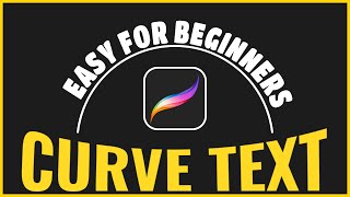 How To Curve Text In Procreate  Procreate Tutorial For Beginners [upl. by Mclaurin]