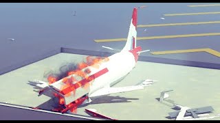 Red Wings Airlines Flight 9268 Crash Animation  Besiege shorts [upl. by Aslam]