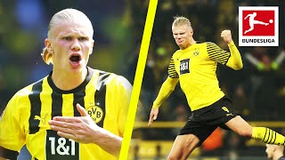 Erling Haalands Most Spectacular Strikes 🔥 Top 5 Acrobatic Goals [upl. by Bocoj]