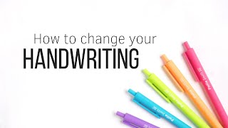 How to change your Handwriting  colorfullllstudy [upl. by Wylde436]