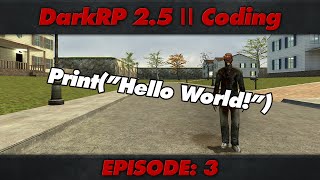 DarkRP 25 Coding  Episode 3  Simple Chat Commands [upl. by Amy630]