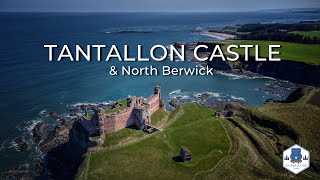 Tantallon Castle amp North Berwick from above in 4K [upl. by Anyehs]