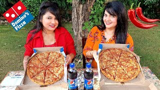 2 X Large Dominos Pizza Challenge  Food Challenge [upl. by Assener]