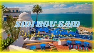 TUNISIA 🇹🇳 2023  SIDI BOU SAID  Walking Tour 4K 60fps [upl. by Rai]