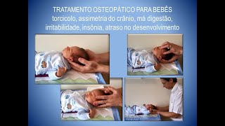 Bebê de 2 semanas Exame e tratamento pela Osteopatia craniossacral [upl. by Adirahs]