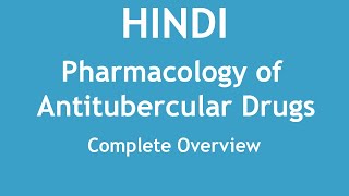 Pharmacology of Antitubercular Drugs Complete Overview HINDI  Dr Shikha Parmar [upl. by Lukas]