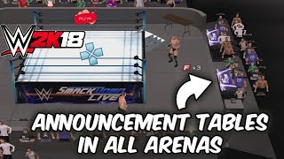 WWE 2K18 PSP AndroidPPSSPP  Ingame Announcement Table Added [upl. by Pattie536]