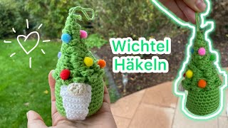 Wichtel häkeln mit Tannenbaum  Mütze🌲  Mary Crochet [upl. by Awahsoj]