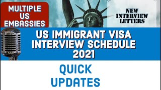 Who is getting US Immigrant Visa Interview by US Embassy  NVC Interview Schedule 2021 IMMIGRATION [upl. by Eliam463]