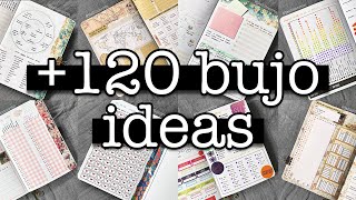 Bullet journal ideas MARATHON 💜 120 ideas for your bujo [upl. by Ydur]