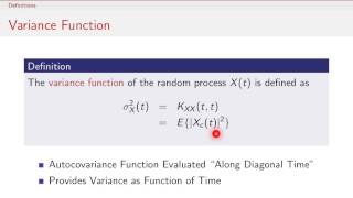 Random Processes  03  Definitions Part 2 [upl. by Chadd]