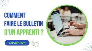 Comment faire le bulletin de paie dun apprenti [upl. by Melodie190]