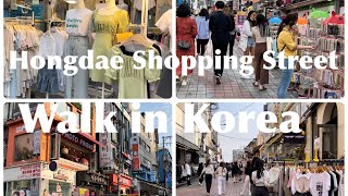 hongdae shopping streetเกาหลี 2022ฮงแดเที่ยวเกาหลีฮงแดไปไหนดีเกาหลีเกาหลี2022ย่านวัยรุ่นเกาหลี [upl. by Kutzer]