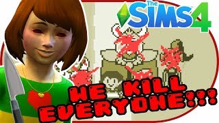 CHARA GOES GENOCIDE ❤️🔪 The Sims 4 Quest Episodes  Undertale [upl. by Lingwood]