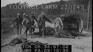 WW1 MeuseArgonne Offensive  22074503  Footage Farm Ltd [upl. by Gerhardine]