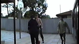 wenlock road and derek brett playing b ball in back yard [upl. by Nauwtna737]