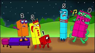 NB 8 Shut Up Dont keep your singing we want to sleep  Numberblocks Fanmade Coloring Story [upl. by Ellehcen]