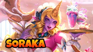 SORAKA MONADA DE CAFETERIA 🍰 LA SKIN MAS DULCE [upl. by Camel]