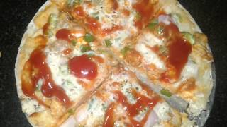 PizzaChicken pizzapan pizzain 10 minutesपिज्जा बनाए दस मिनट मे [upl. by Leirbaj]