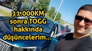 TOGG T10X kullanıcı yorumlarım  11000KM sonrası ne düşünüyorum togg [upl. by Bowrah]