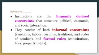 Institutions amp Economic Growth [upl. by Yessac]