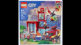 LEGO 60320 City Fire Station speed build [upl. by Alah]