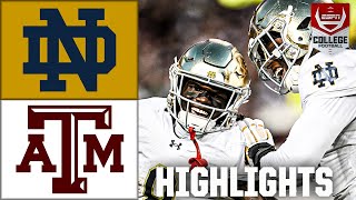 Notre Dame Fighting Irish vs Texas AampM Aggies  Full Game Highlights  ESPN College Football [upl. by Frendel]