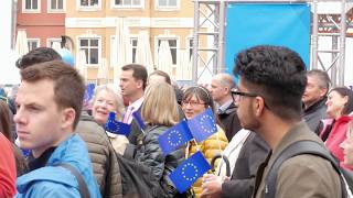 Europawoche 2018 Eröffnung in AugsburgOde an die Freude auf dem Rathausplatz [upl. by Camden827]