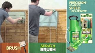 Cuprinol Spray amp Brush Painting Demo [upl. by Enimaj]