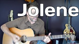 How to play Jolene by Dolly Parton White Stripes Guitar Lesson [upl. by Docilla]